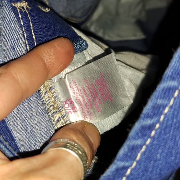 NO BO Relaxed fit size 3/5 sm dark faded Denim overalls shorts. Like new! Cute! - Picture 8 of 9